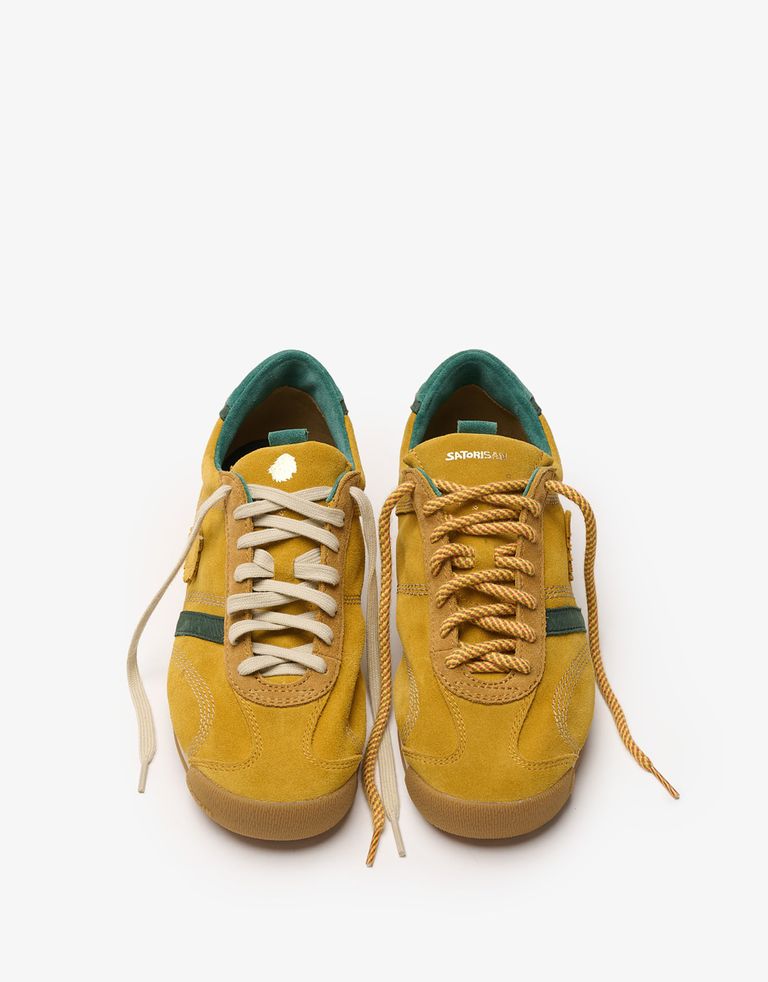 נעלי גברים - Satorisan - סניקרס זמש STARDUST - צהוב4