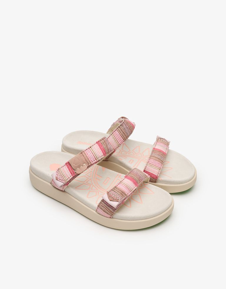 נעלי נשים - Satorisan - כפכפים KAE RAFFIA - ורוד2