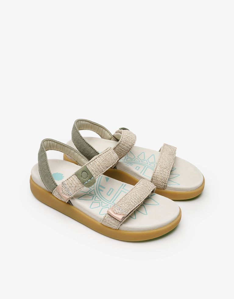 נעלי נשים - Satorisan - סנדלים KONA RAFFIA - ירוק2