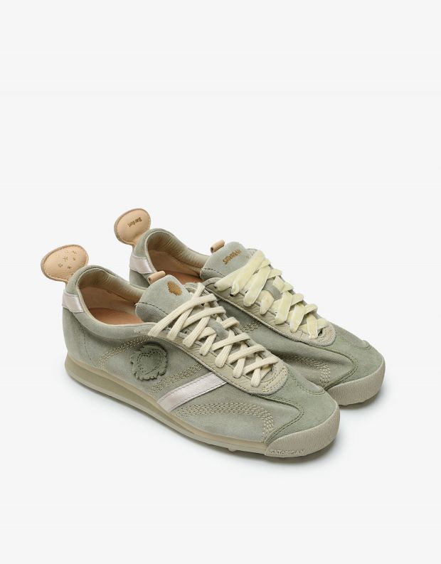 נעלי נשים - Satorisan - סניקרס זמש STARDUST - ירוק בהיר