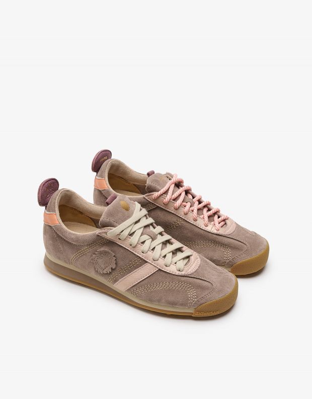 נעלי נשים - Satorisan - סניקרס זמש STARDUST - חום בהיר