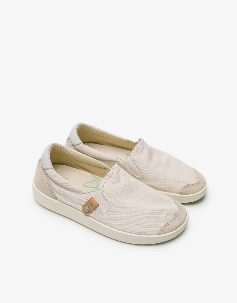 נעלי נשים - Satorisan - סליפ און  KUNG FU - לבן2