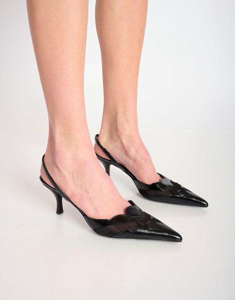 נעלי נשים - Jeffrey Campbell - נעלי סירה על עקב FIYERA - שחור2