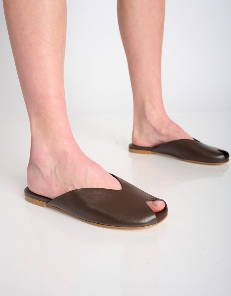 נעלי נשים - Jeffrey Campbell - כפכפכים שטוחים INDWELL - חום כהה3