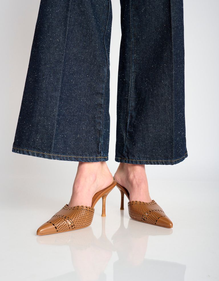 נעלי נשים - Jeffrey Campbell - כפכפי עקב IRYNA - חום1