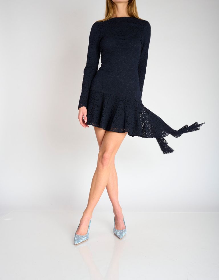 נעלי נשים - Jeffrey Campbell - נעלי סירה LOFFICELE תחרה - תכלת3