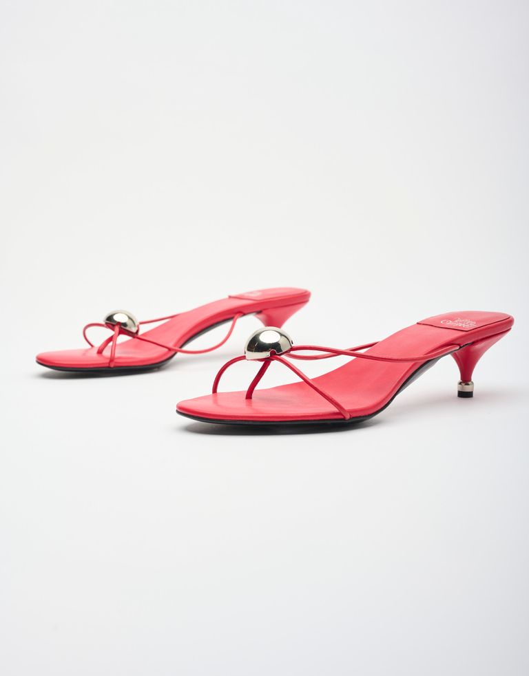 נעלי נשים - Jeffrey Campbell - כפכפי עקב  PRECIOSA - אדום1