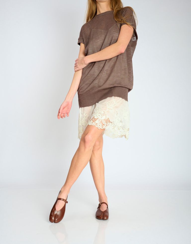 נעלי נשים - Jeffrey Campbell - נעלי בובה שטוחות PREAKNES - חום2