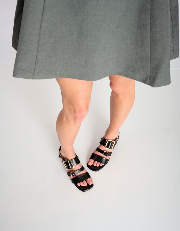 נעלי נשים - Jeffrey Campbell - סנדלי עקב RIGHTEOUS - שחור3