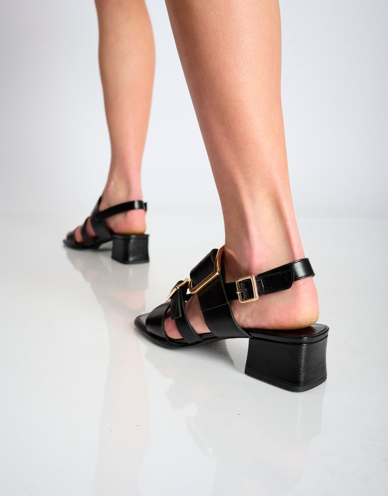 נעלי נשים - Jeffrey Campbell - סנדלי עקב RIGHTEOUS - שחור4