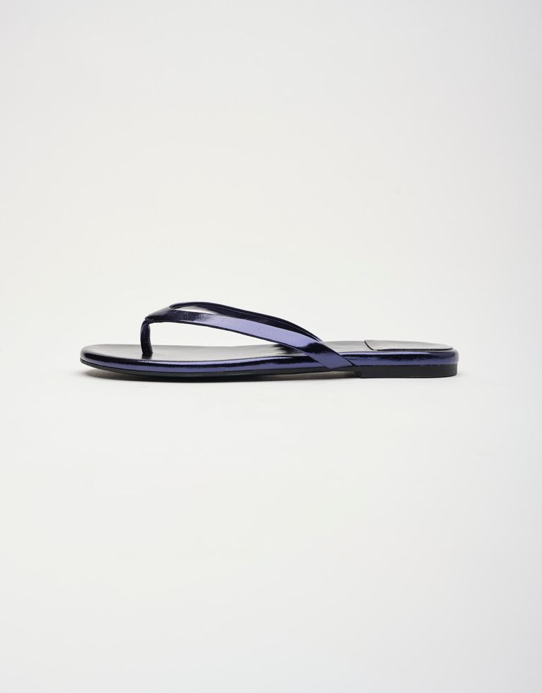 נעלי נשים - Jeffrey Campbell - כפכפים שטוחים מטאליים KIE - כחול4