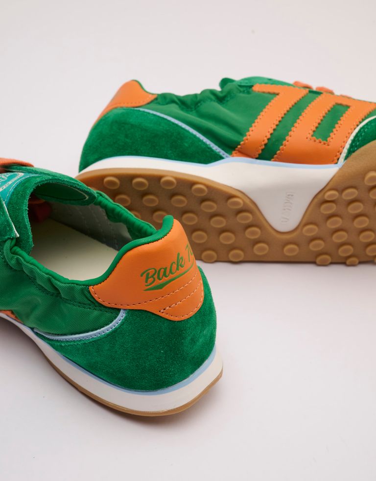 נעלי נשים - BACK 70 - סניקרס בד וזמש PARIS - ירוק4