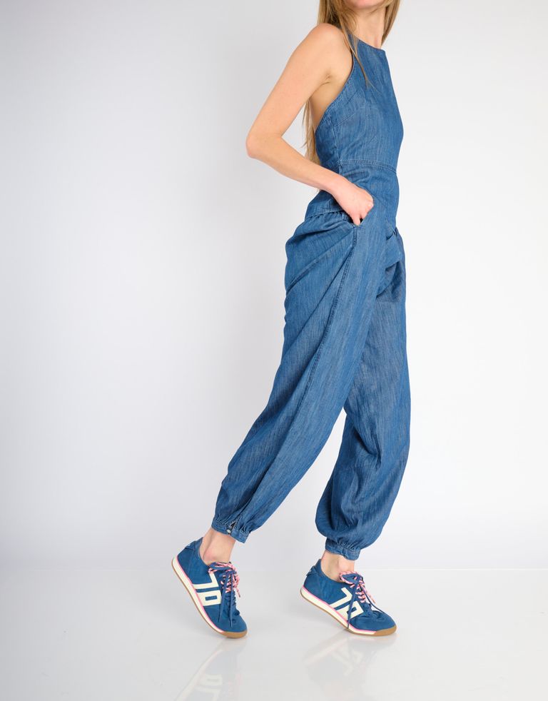 נעלי נשים - BACK 70 - סניקרס בד וזמש ROCKET - כחול2