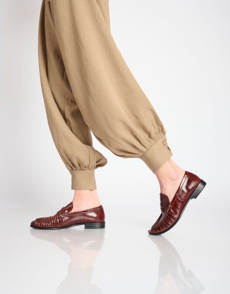 נעלי נשים - Jeffrey Campbell - מוקסינים מעור STALLONE - חום3