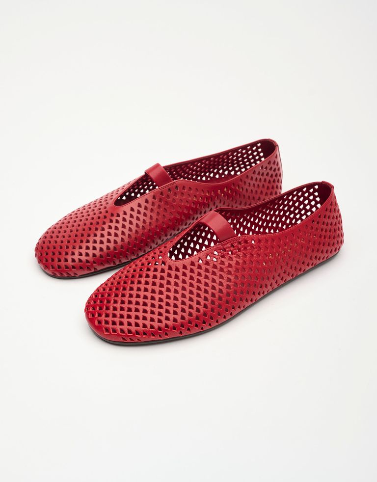 נעלי נשים - Jeffrey Campbell - נעלי בובה שטוחות STUNZ - בורדו3