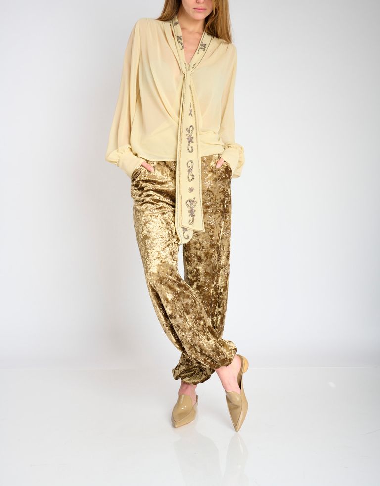 נעלי נשים - Jeffrey Campbell - כפכפי מיולז VIONIT מבריק - בז'2