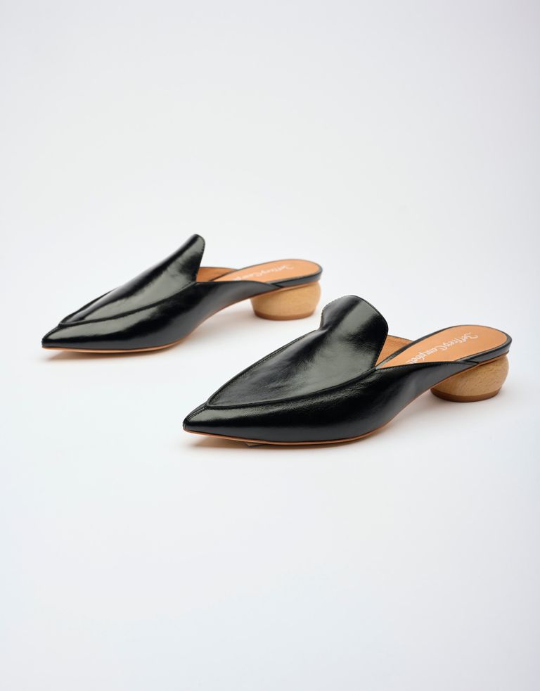 נעלי נשים - Jeffrey Campbell - כפכפי עור VIONIT - שחור1