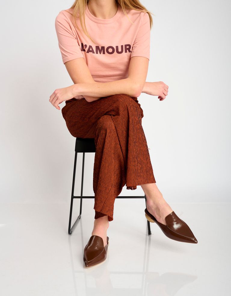 נעלי נשים - Jeffrey Campbell - כפכפי עור VIONIT - חום3