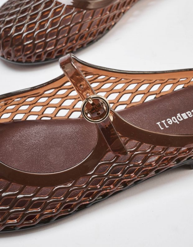 נעלי נשים - Jeffrey Campbell - כפכפי גומי ADORABLE - חום