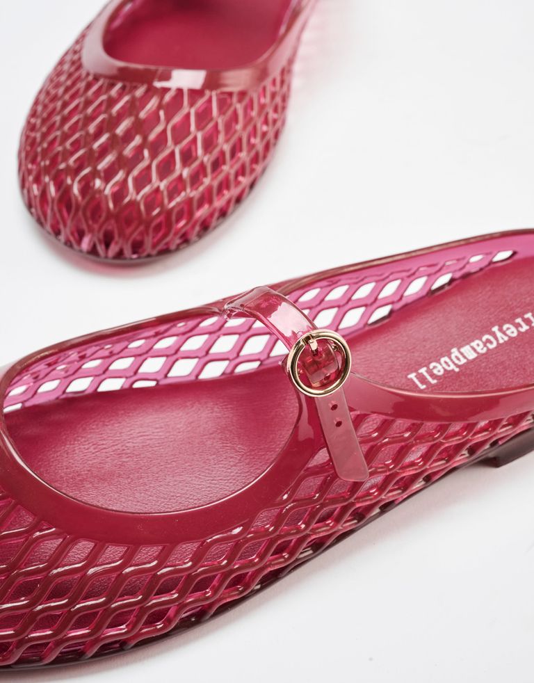 נעלי נשים - Jeffrey Campbell - כפכפי גומי ADORABLE - אדום3