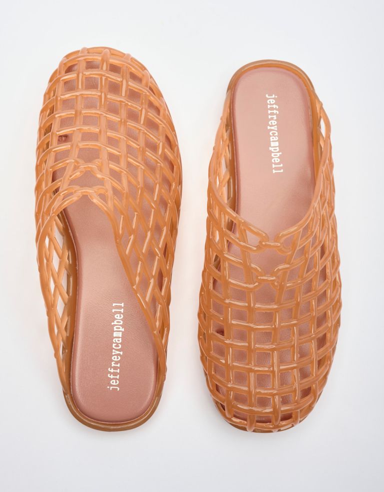 נעלי נשים - Jeffrey Campbell - כפכפי גומי SEA GLASS - בז'1