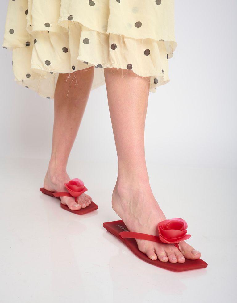 נעלי נשים - Jeffrey Campbell - כפכפי גומי SWEETEN - אדום3