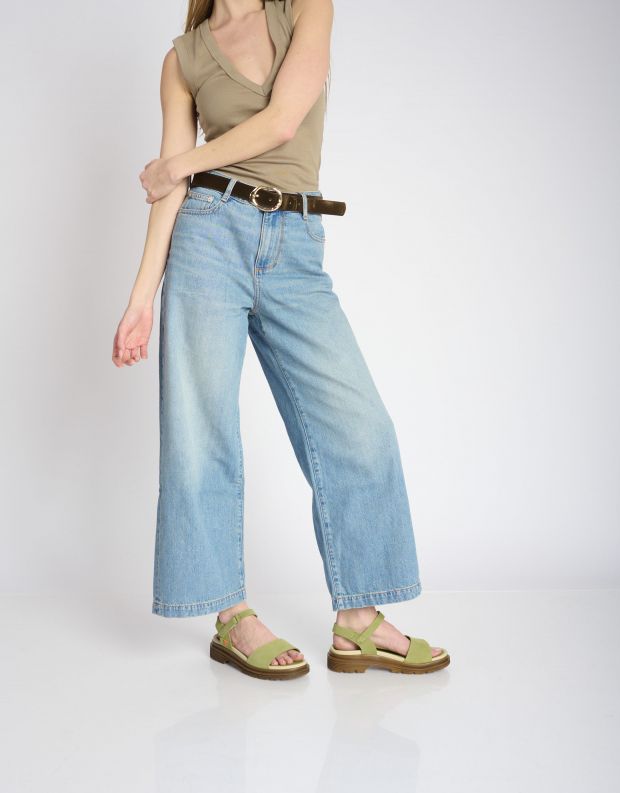 נעלי נשים - Art - סנדלי עור BIRMINGHAM - ירוק