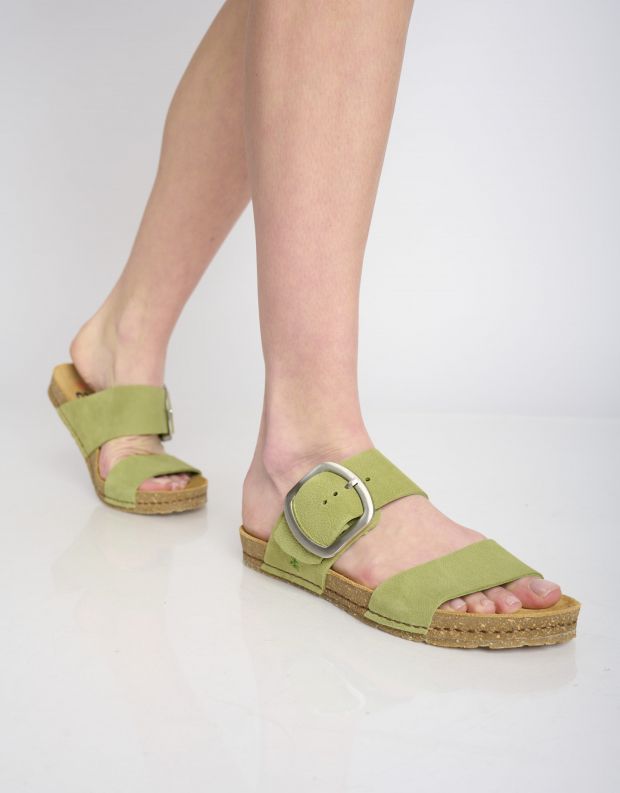 נעלי נשים - Art - כפכפים עם אבזם CRETA - ירוק