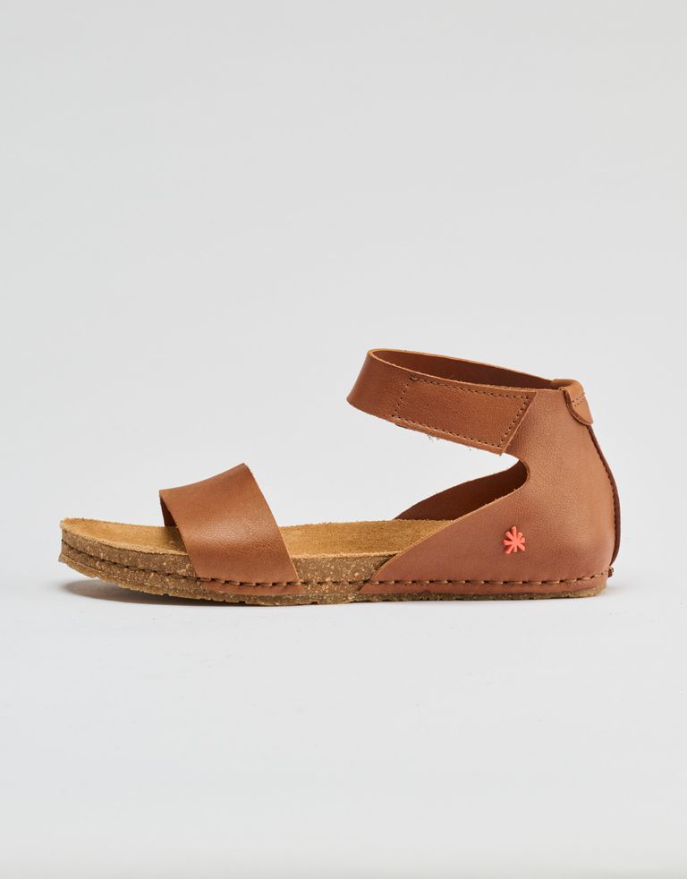 נעלי נשים - Art - סנדלי עור  CRETA - חום2