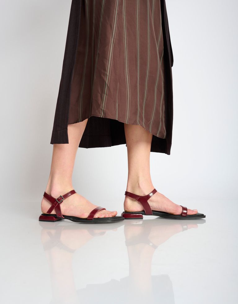 נעלי נשים - Art - סנדלים שטוחים BERGAMO - בורדו2