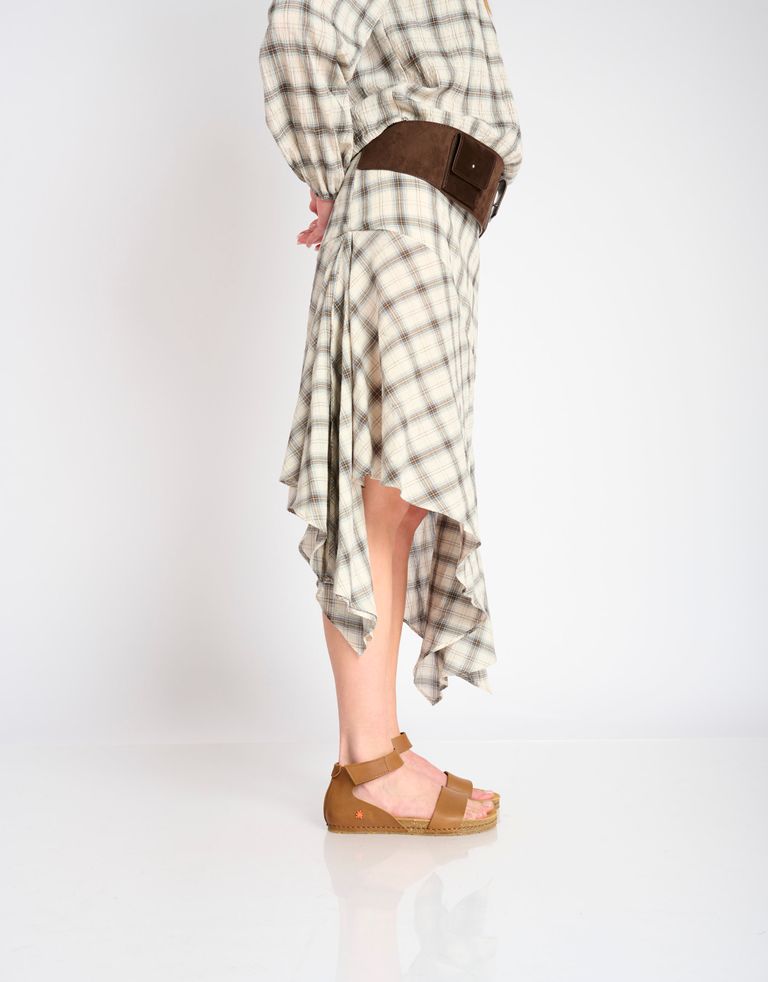 נעלי נשים - Art - סנדלי עור  CRETA - חום3