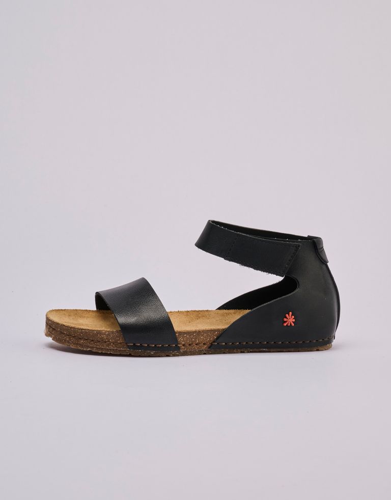 נעלי נשים - Art - סנדלי עור  CRETA - שחור4