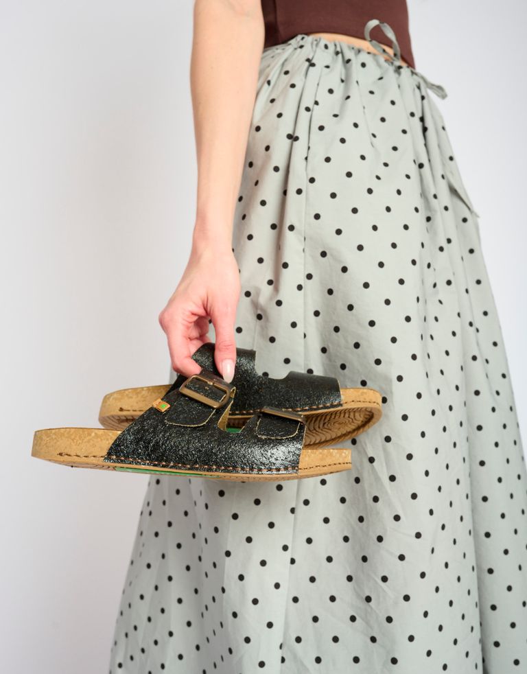 נעלי נשים - El Naturalista - כפכפים טבעוניים BALANCE - שחור3