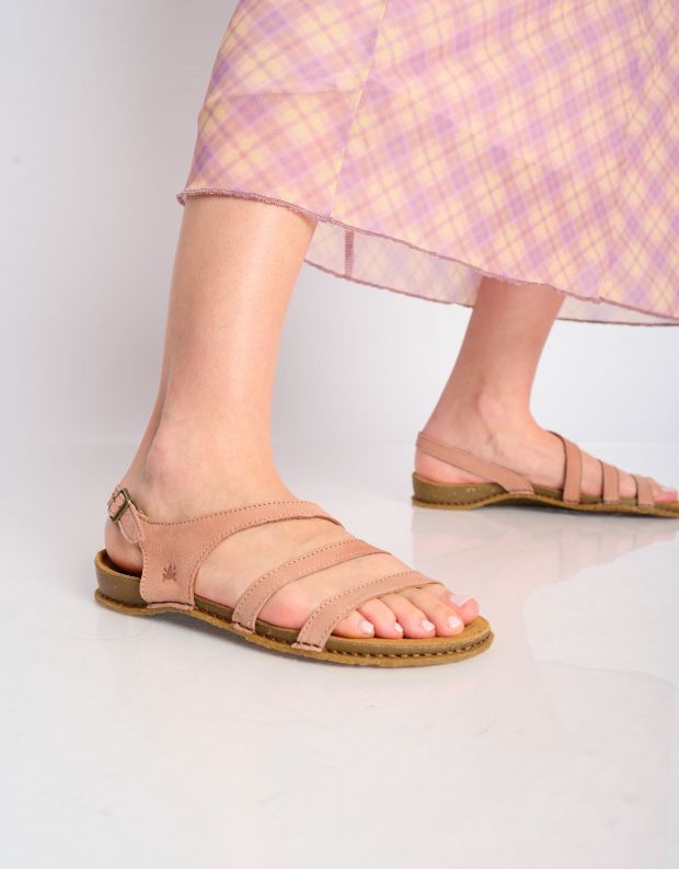 נעלי נשים - El Naturalista - סנדלי רצועות PANGLAO - ורוד בהיר