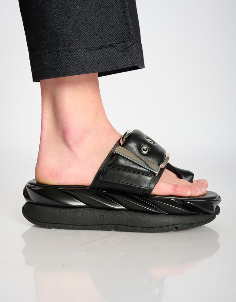 נעלי נשים - 4CCCCEES - כפכפי פטפורמה MELLOW GLOW - שחור1