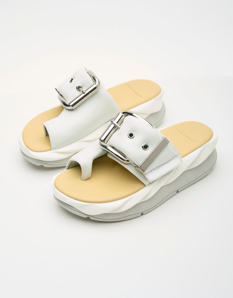 נעלי נשים - 4CCCCEES - כפכפי פטפורמה MELLOW GLOW - לבן1