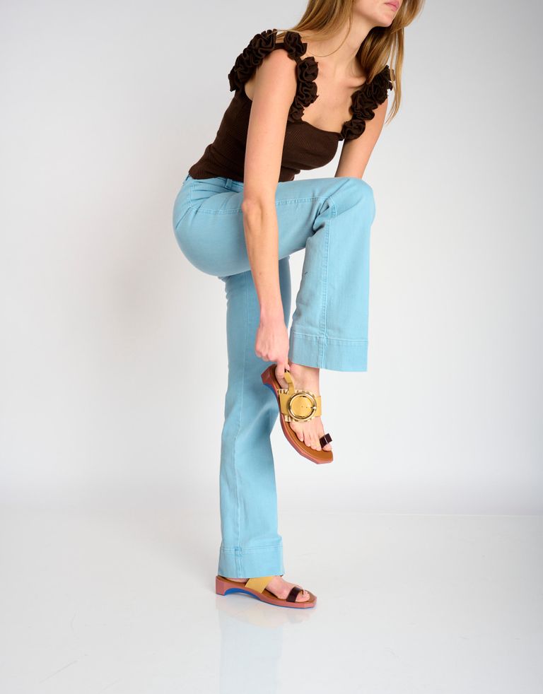 נעלי נשים - 4CCCCEES - סנדלים FOLLIN TORUS - בז'4