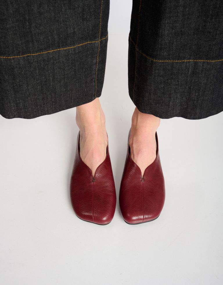 נעלי נשים - Yuko Imanishi - נעלים שטוחות JIM - בורדו1