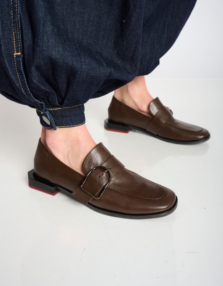 נעלי נשים - Yuko Imanishi - מוקסינים RUI - חום2