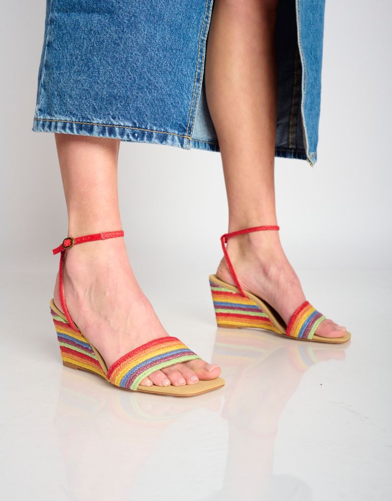 נעלי נשים - Jeffrey Campbell - סנדלי רוקי SAILBOAT - צבעוני1