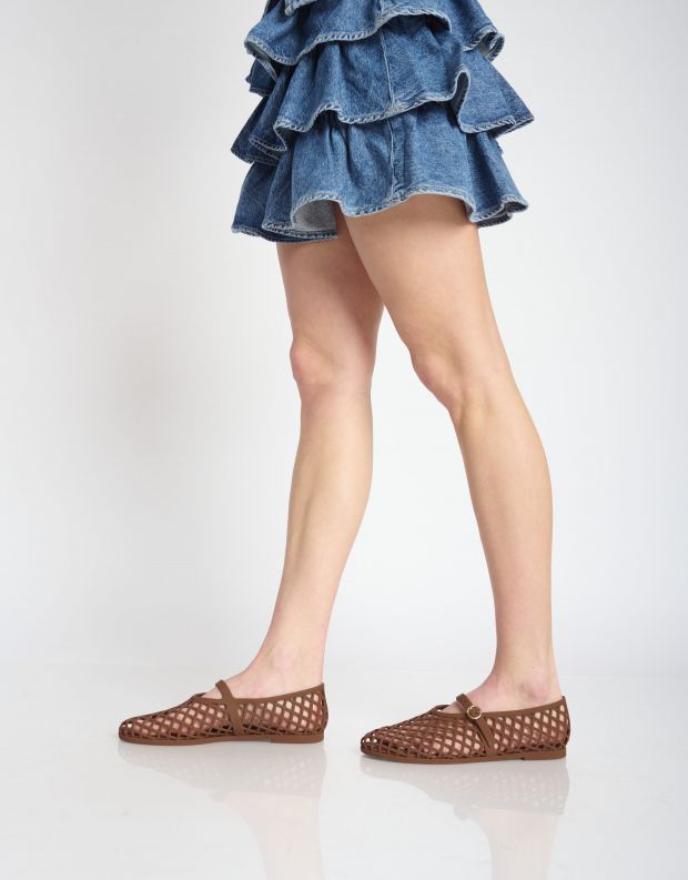 נעלי נשים - Jeffrey Campbell - נעלי גומי SEA FOAM - חום בהיר