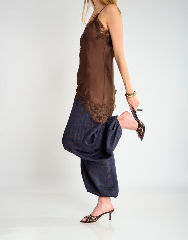 נעלי נשים - Vicenza - כפכפי עקב וניטים SAGA - חום כהה4