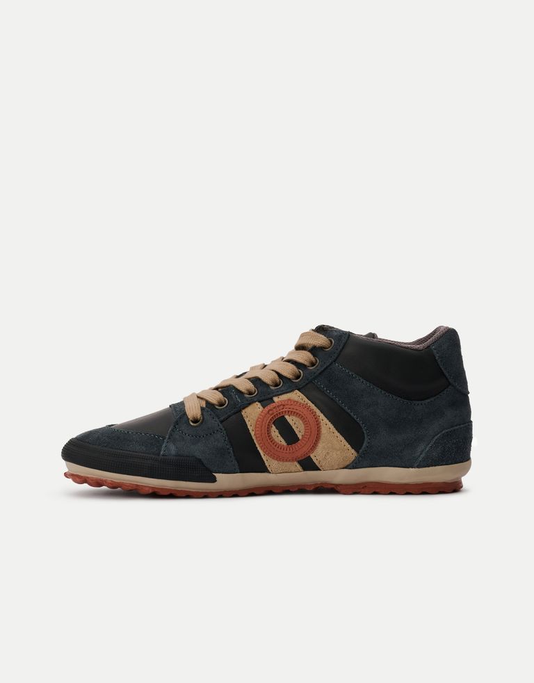 נעלי נשים - Aro - סניקרס גבוהות מעור IDO - כחול3