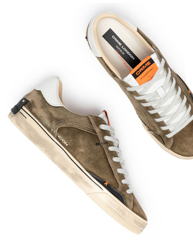 נעלי גברים - Crime London - סניקרס BONO - חום4