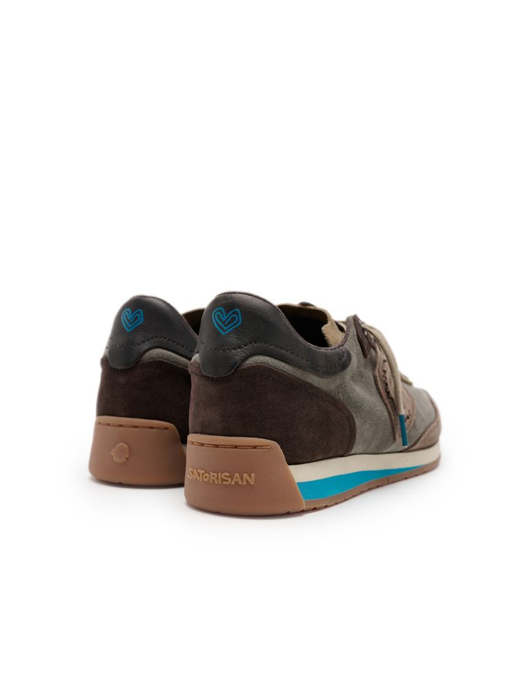 נעלי נשים - Satorisan - סניקרס זמש ENSO - אפור   חום3
