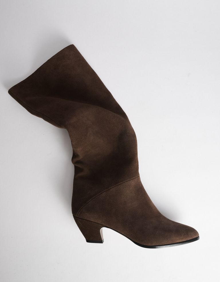 נעלי נשים - Jeffrey Campbell - מגפי זמש MONMOUTH - חום3
