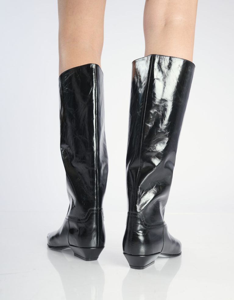 נעלי נשים - Jeffrey Campbell - מגפי עור PASSO - שחור4