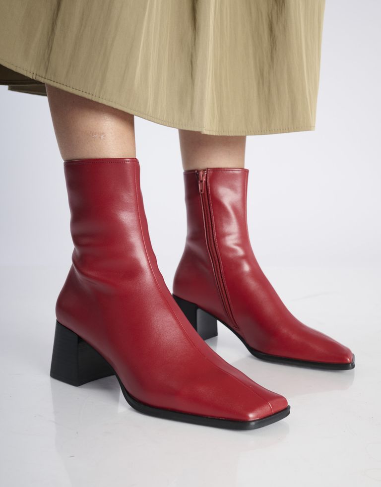 נעלי נשים - Jeffrey Campbell - מגפונים SLIQUE - אדום3