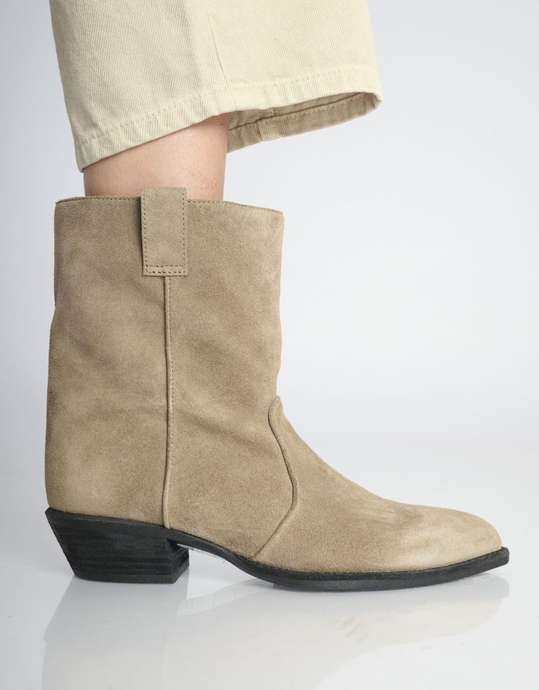 נעלי נשים - Jeffrey Campbell - מגפי בוקרים SE BUSCA - אפור חום3